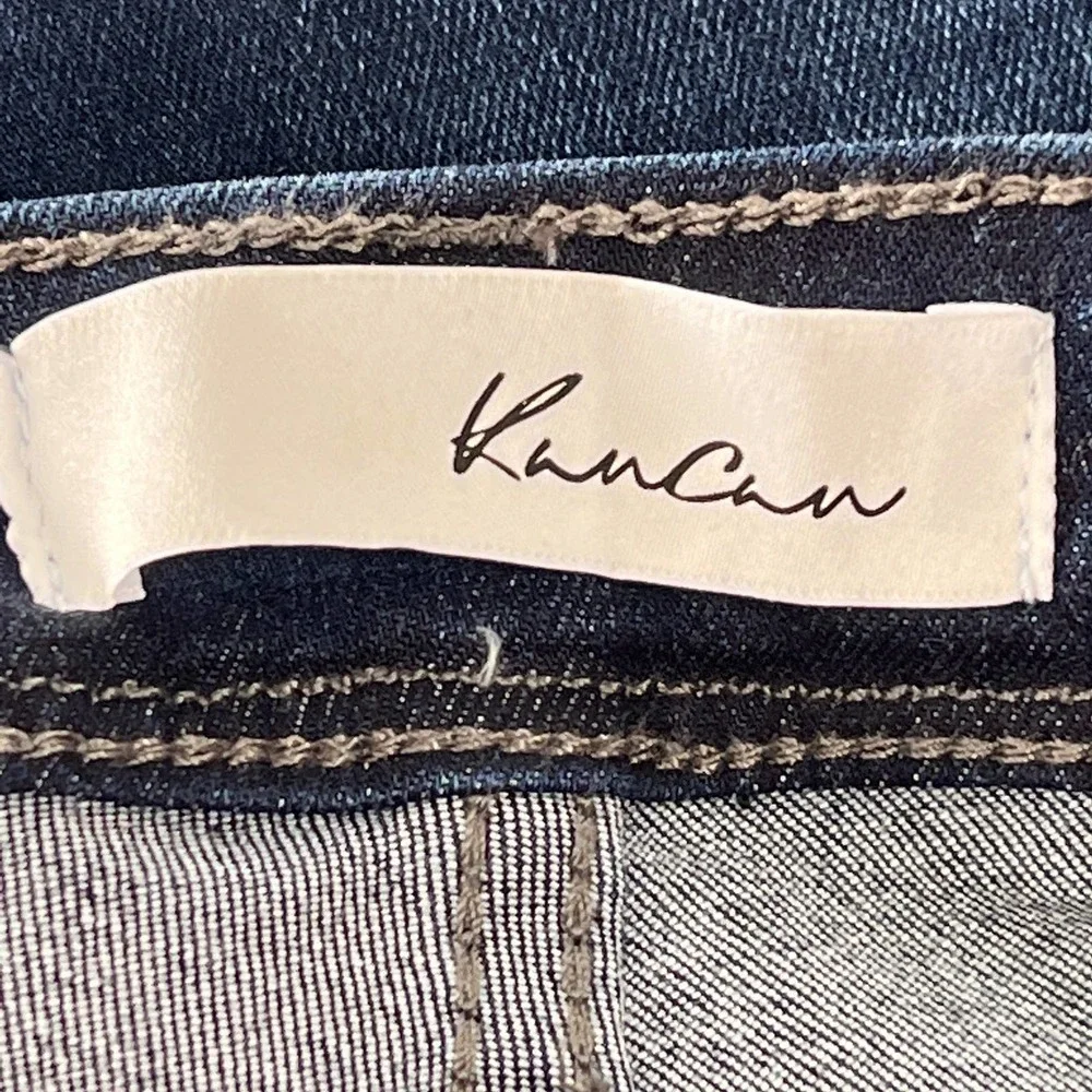 KANCAN USA 5-POCKETS MID RISE SUPER SKINNY DISTRESSED DENIM JEANS BLUE 1/24 EUC - Picture 13 of 15